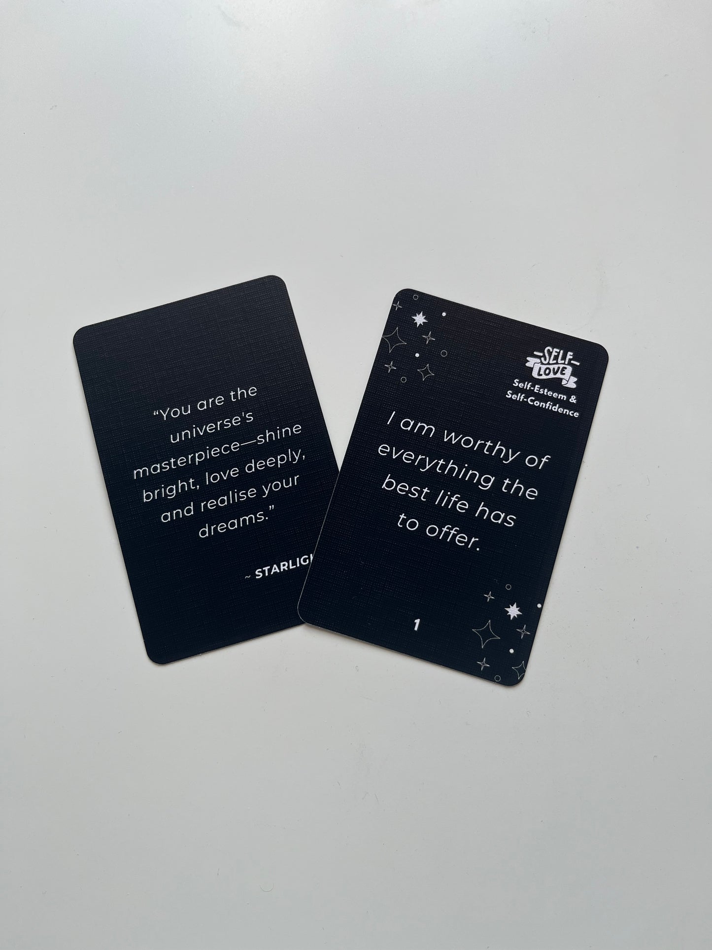 LES CARTES D'AFFIRMATIONS STARLIGHT – Les cartes qui changent ton mindset ✨