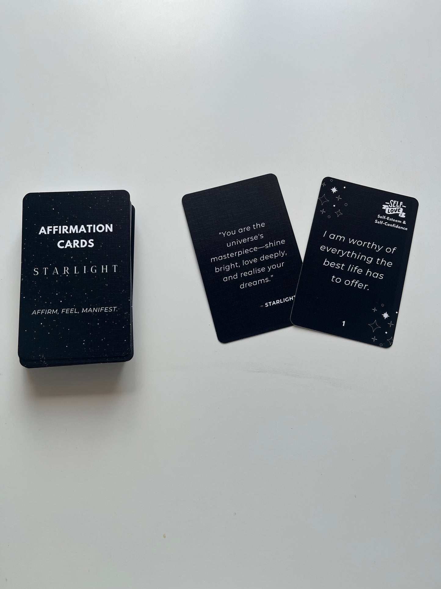 LES CARTES D'AFFIRMATIONS STARLIGHT – Les cartes qui changent ton mindset ✨