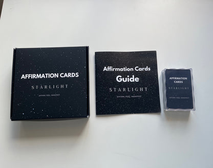 LES CARTES D'AFFIRMATIONS STARLIGHT – Les cartes qui changent ton mindset ✨
